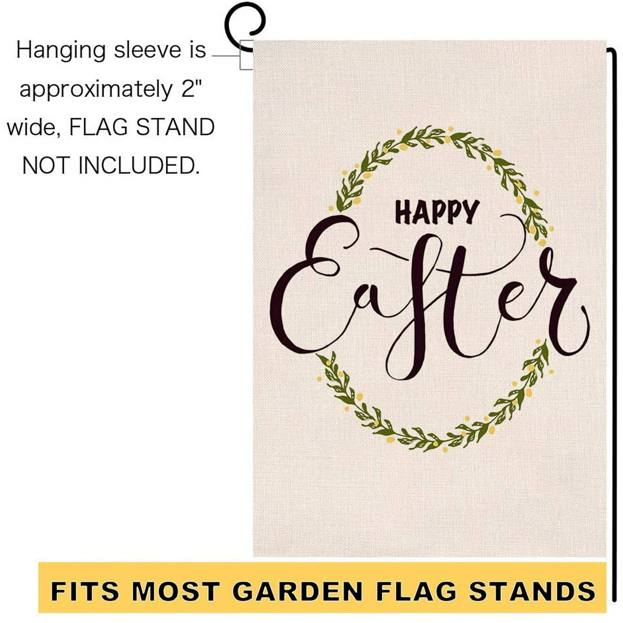 Details about   Yard Decor Flags 12.5*18" Banner Spring Outdoor Scenery Easter Eggs Garden Flag